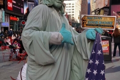 Fun in New York City with Statute of Liberty