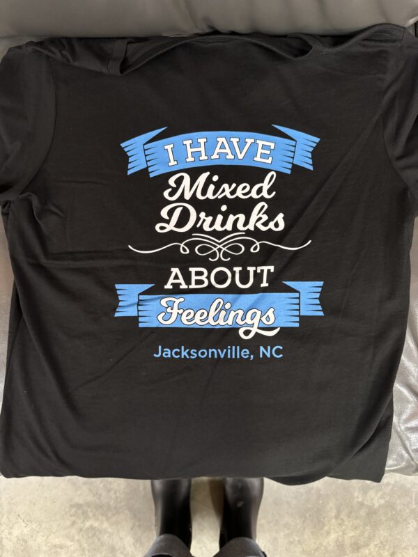Women's Mixed Drinks About Feelings T-Shirt